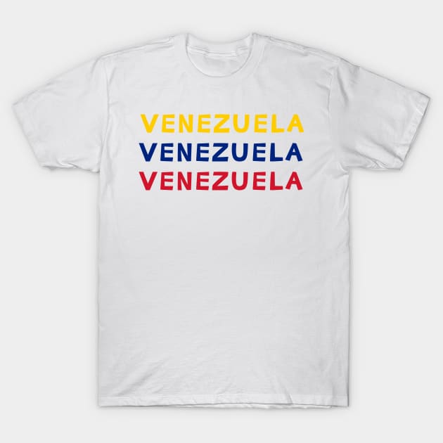 Venezuela Tricolor T-Shirt by yayor